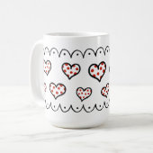 Wir Liebe dich! Kaffeetasse (Vorderseite Links)