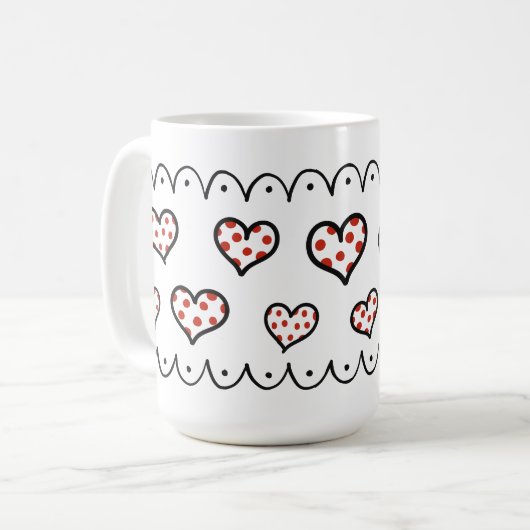 Wir Liebe dich! Kaffeetasse (Vorderseite Links)