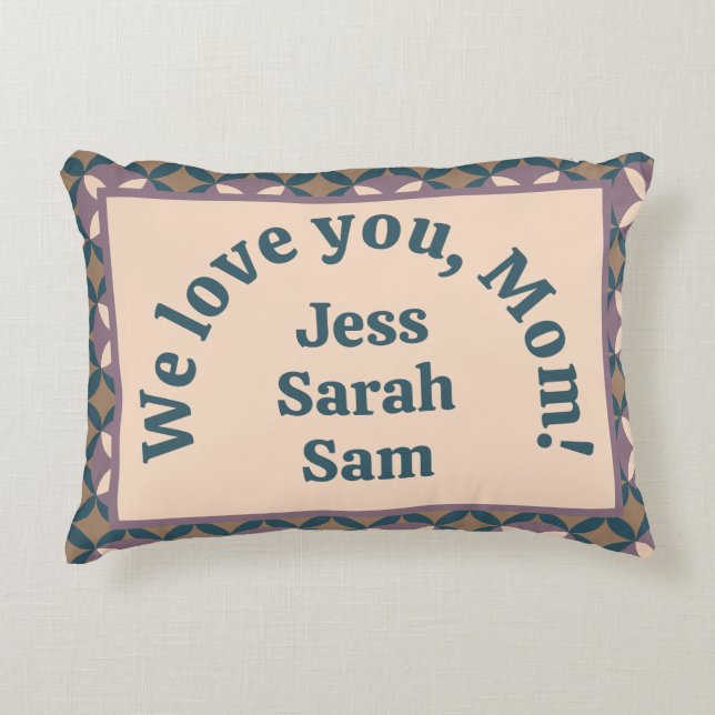 Wir Liebe dich, Mama! Dekokissen (Vorderseite)