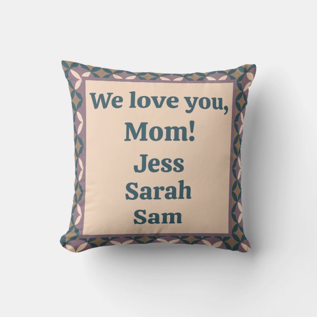 Wir Liebe dich, Mama! Kissen (Vorderseite)