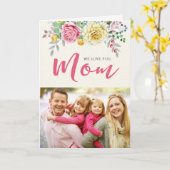 Wir Liebe dich, Mama | Muttertag des Fotos Karte (Gelbe Blume)