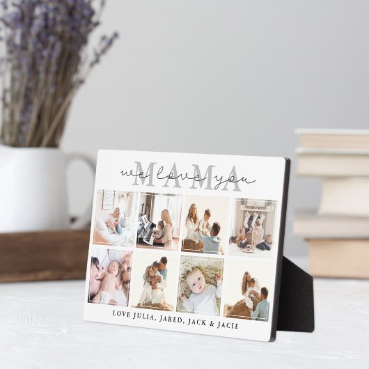 Wir Liebe dich, Mama Plaque Fotoplatte