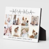 Wir Liebe dich, Mama Plaque Fotoplatte (Seite)