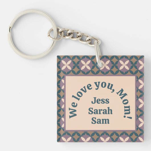 Wir Liebe dich, Mama! Schlüsselanhänger (Vorderseite)