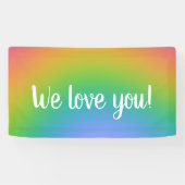 "Wir Liebe dich!" Rainbow Banner (Horizontal)