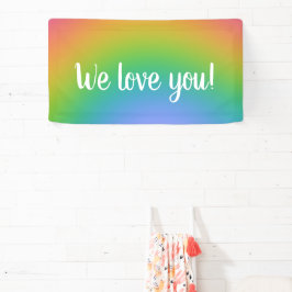 "Wir Liebe dich!" Rainbow Banner