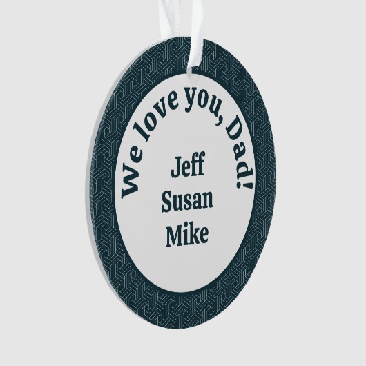 Wir Liebe dich, Vater! Ornament (Vorderseite)