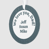 Wir Liebe dich, Vater! Ornament (Vorderseite)