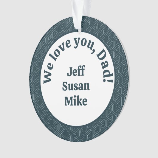 Wir Liebe dich, Vater! Ornament (Vorderseite)