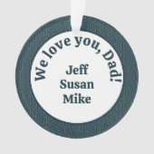 Wir Liebe dich, Vater! Ornament (Vorderseite)