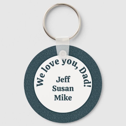 Wir Liebe dich, Vater! Schlüsselanhänger (Vorderseite)