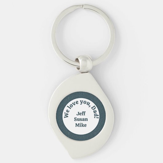 Wir Liebe dich, Vater! Schlüsselanhänger (Vorderseite)