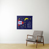 Wir Liebe dich zum Mond und zurück Kinderzimmer Wandteppich (Beispiel (Horizontal))