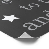 "Wir Liebe dich zum Mond und zurück" Poster (Ecke)