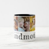 Wir Liebe dir Großmutter Großkinder Fotos Zweifarbige Tasse (Mittel)