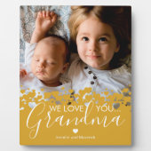 Wir Liebe dir Oma Keepake Foto Fotoplatte (Vorderseite)