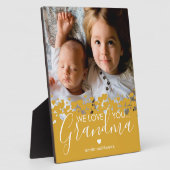 Wir Liebe dir Oma Keepake Foto Fotoplatte (Seite)