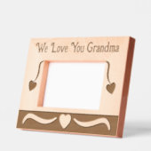 Wir Liebe dir Oma Liebe Herzen Geätzte Rahmen (Links)