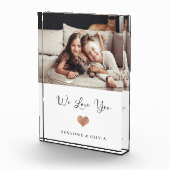 Wir Liebe| Drehbuch und Herz Fotoblock (Rechts)