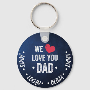 Wir Liebe, du Papa, individuelle Name Schlüsselanhänger