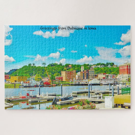 Wir Liebe Dubuque in Iowa. Jigsaw Puzzle (Horizontal)