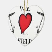 wir Liebe Fairfield Connecticut Keramik Ornament (Links)