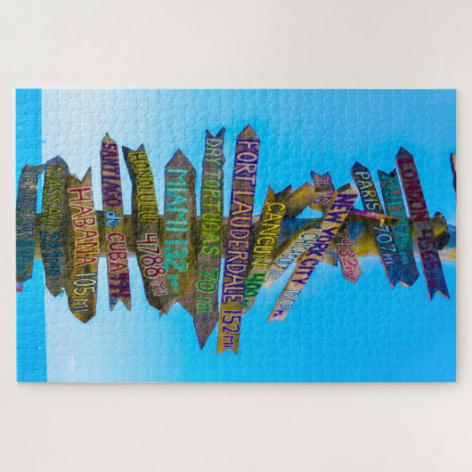 Wir Liebe Florida Sign Posts Puzzle (Horizontal)