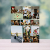 Wir Liebe für die individuelle FotoCollage Acrylschild (Neutral)