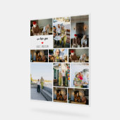Wir Liebe für die individuelle FotoCollage Acrylschild (Winkel)