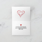 Wir Liebe für Gesundheitshelfer Dankeskarte (Innenseite)