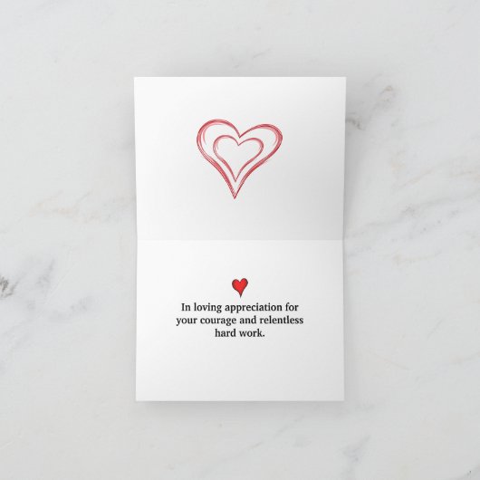 Wir Liebe für Gesundheitshelfer Dankeskarte (Innenseite)