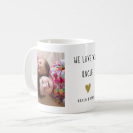 Wir Liebe für Sie Onkel 2 FotoCollage Kaffeetasse