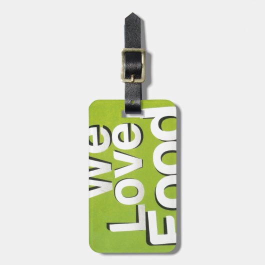Wir Liebe Gepäckanhänger (Vorderseite vertikal)