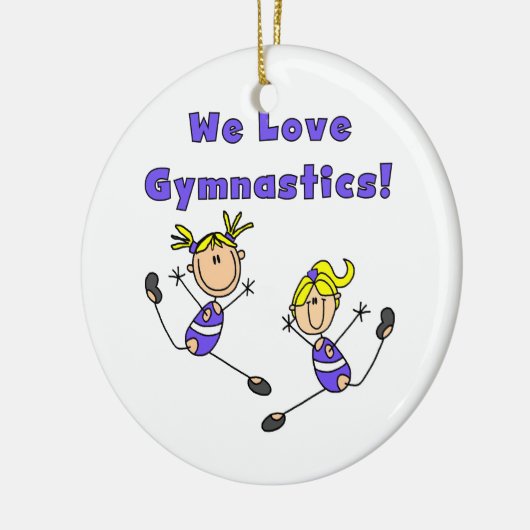 Wir Liebe Gymnastik Keramikornament (Links)