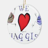 wir Liebe haggis Keramikornament (Links)