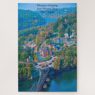 Wir Liebe Harpers Ferry West Virginia. Jigsaw Puzz Puzzle