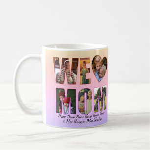 Wir Liebe Herz-Mama Hinzufügen von Fotos Namen Tex Kaffeetasse