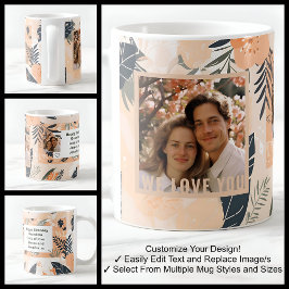 Wir Liebe Ihnen Foto Name Tasse 006