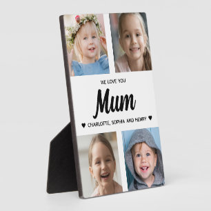 Wir Liebe Ihnen Mama Family Sake FotoCollage halte Fotoplatte