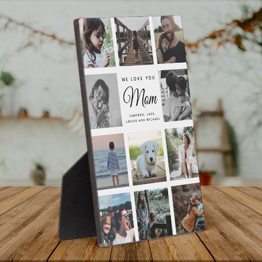 WIR LIEBE IHNEN MAMA Moderne Instagramm FotoCollag Fotoplatte