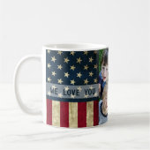Wir Liebe Ihr militärisches Papa-amerikanisches Fl Kaffeetasse (Links)