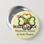 Wir Liebe Iren-Tanz Button (Vorne & Hinten)