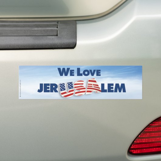 Wir Liebe Jerusalem Autoaufkleber (Auf Auto)