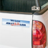Wir Liebe Jerusalem Autoaufkleber (Auf Lkw)
