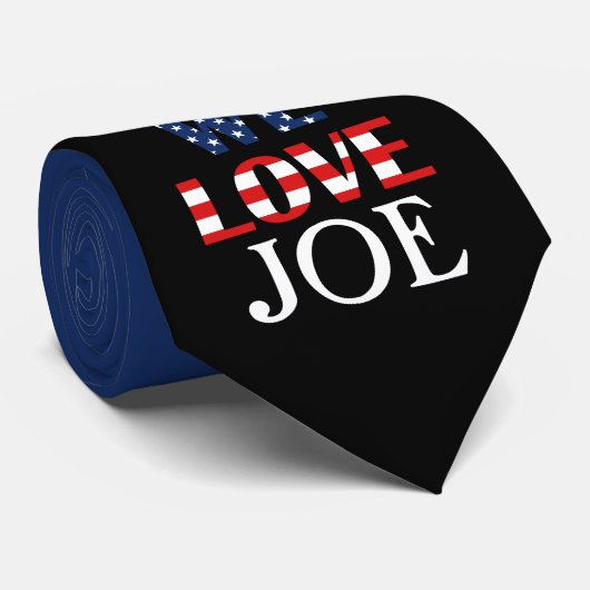 Wir Liebe Joe, amerikanische Flagge Krawatte (Gerollt)