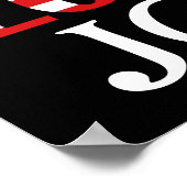 Wir Liebe Joe, amerikanische Flagge Poster (Ecke)