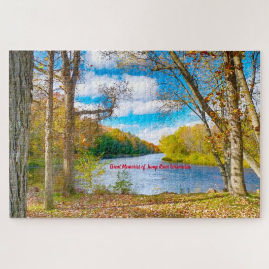 Wir Liebe Jump River Wisconsin. Jigsaw Puzzle (Horizontal)