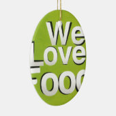 Wir Liebe Keramik Ornament (Rechts)