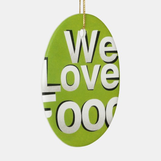 Wir Liebe Keramik Ornament (Rechts)
