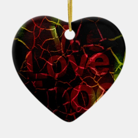 Wir Liebe Keramikornament (Vorne)